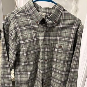 LLBwan button down soft flannel shirt